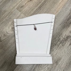 White necklace/ jewelry stand